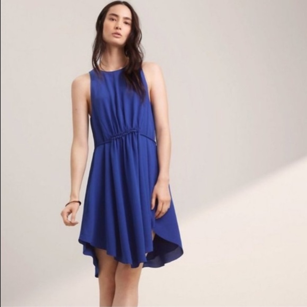Aritzia Wilfred Blue Flowy Dress ~ size M